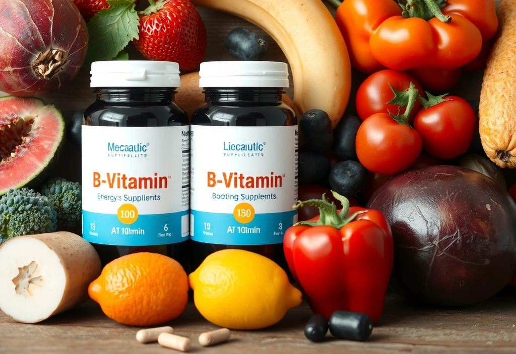 B-vitamin supplements with energy foods